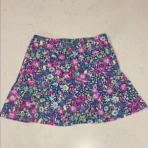 Floral pickleball or tennis skirt